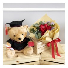 Convocation Set 02 (Convocation Winnie Pooh + 12 Red Rose)